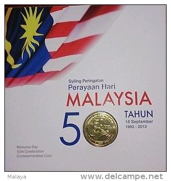 Malaysia 2013 1 Ringgit Nordic Gold Coin BU  50th Formation - Malaysia