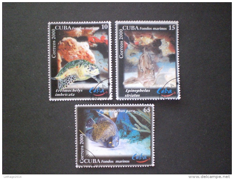 STAMPS CUBA 2000 World Tourism Day - Diving Sites - Used Stamps
