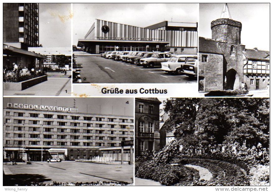 Cottbus - S/w Mehrbildkarte 3 - Cottbus