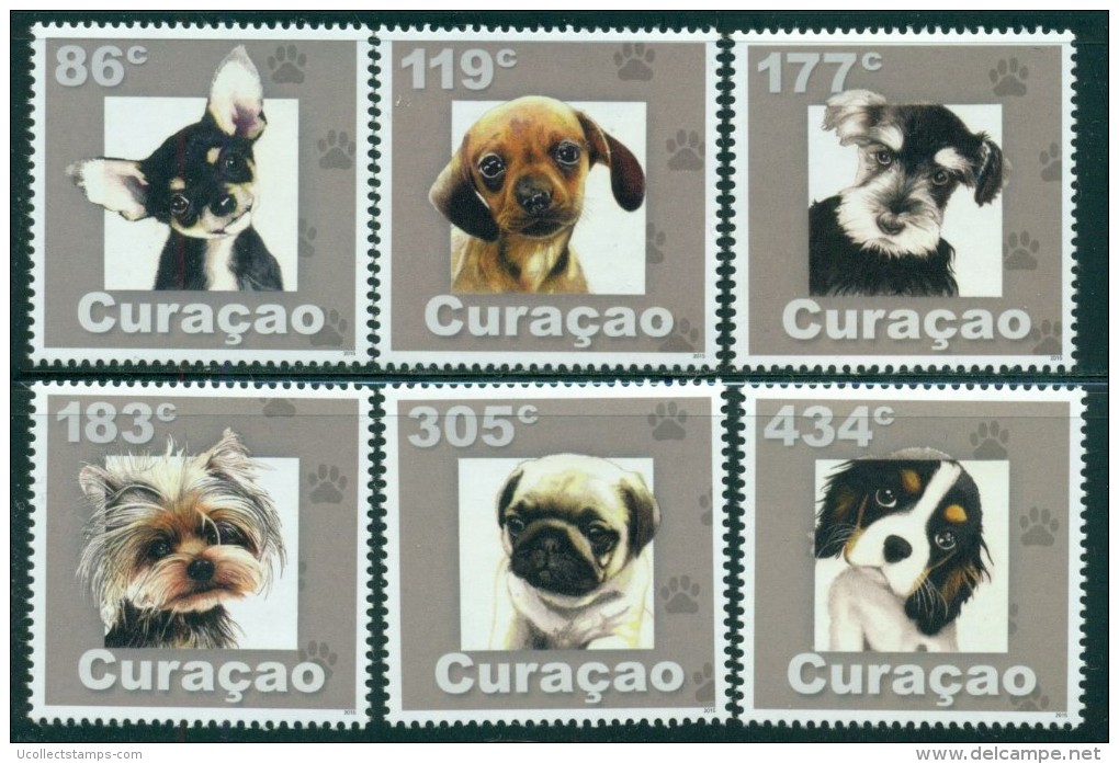 Curacao   2015  Honden  Dogs       Postfris/mnh/neuf - Unused Stamps