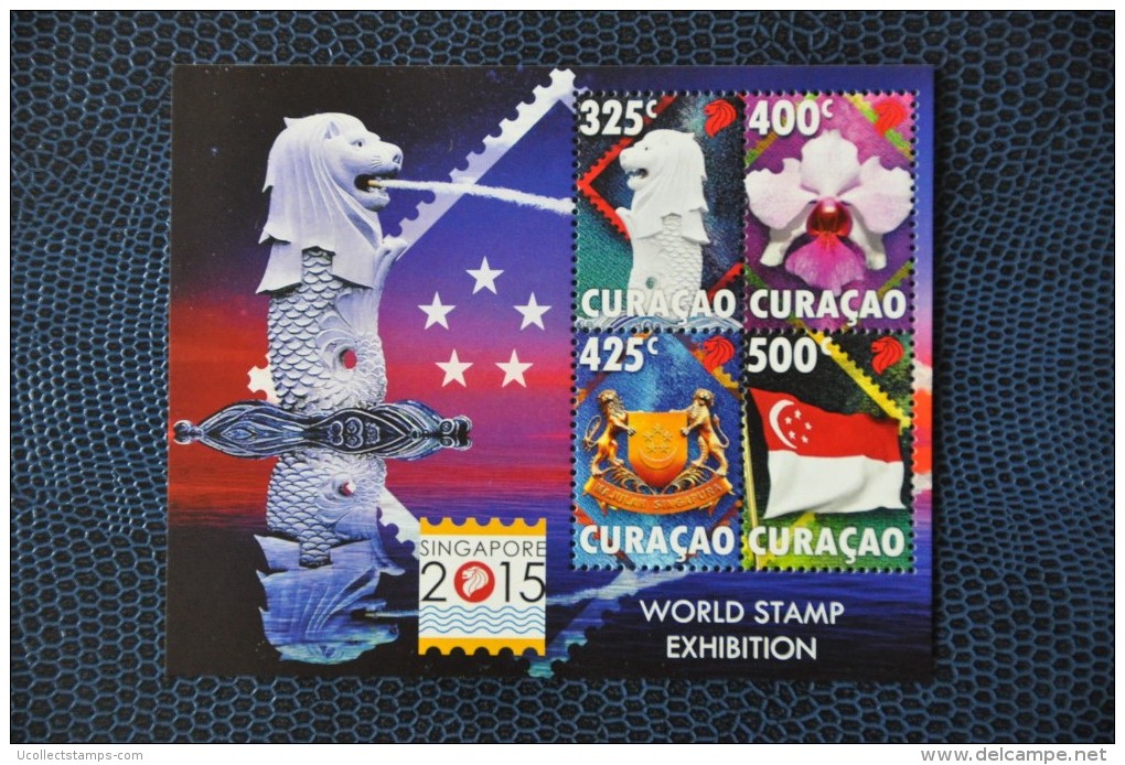 Curacao   2015  Singapore Exhebition   Blok-mn/s         Postfris/mnh/neuf - Unused Stamps