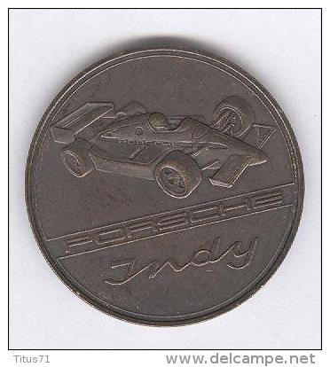 Médaille Porsche Indy 1988 - 41 Mm - Cuivre Patiné - Non Classés