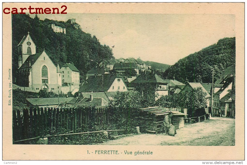 LOT DE 8 CPA DE FERRETTE ALSACE ELSASS 68 - Ferrette