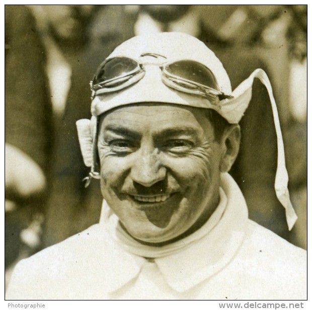 Sicile Palerme Course Targa Florio Pilote Boillot Sur Peugeot Ancienne Photo Rol 1925 - Cars