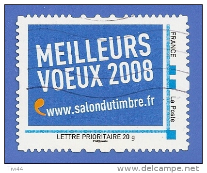 FRANCE - MONTIMBRAMOI - MEILLEURS VOEUX 2008 - SALON DU TIMBRE - OBLITERE - Autres & Non Classés