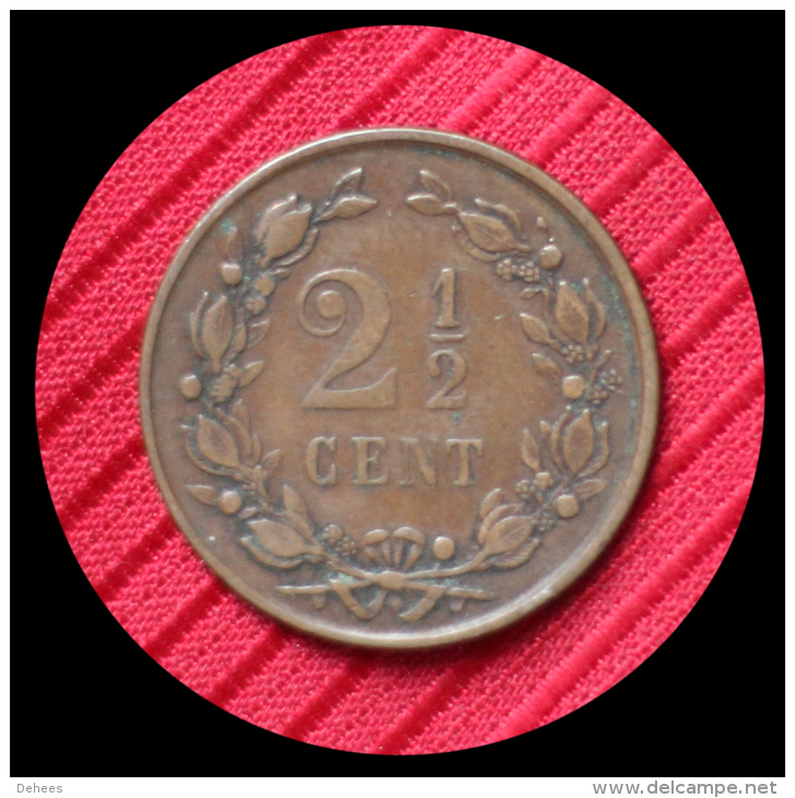 2 1/2 Cent Pays Bas 1884 - Monete Commerciali