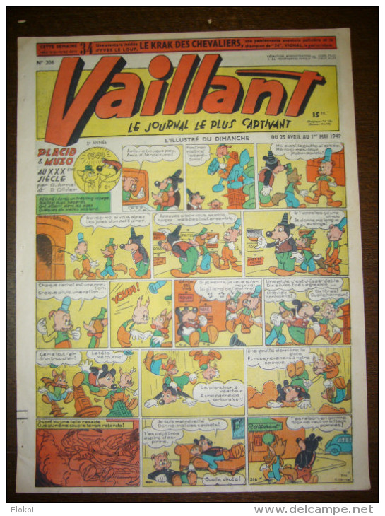 Vaillant N°206 D'avril - Mai 1949 - Vaillant