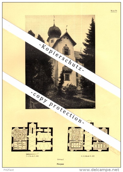 Photographien / Ansichten , 1925 , Parpan , Churwalden , Prospekt , Architektur , Fotos !!! - Churwalden