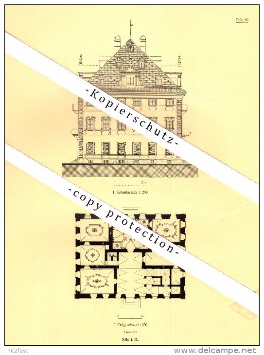 Photographien / Ansichten , 1925 , Sils Im Domleschg , Prospekt , Architektur , Fotos !!! - Domleschg