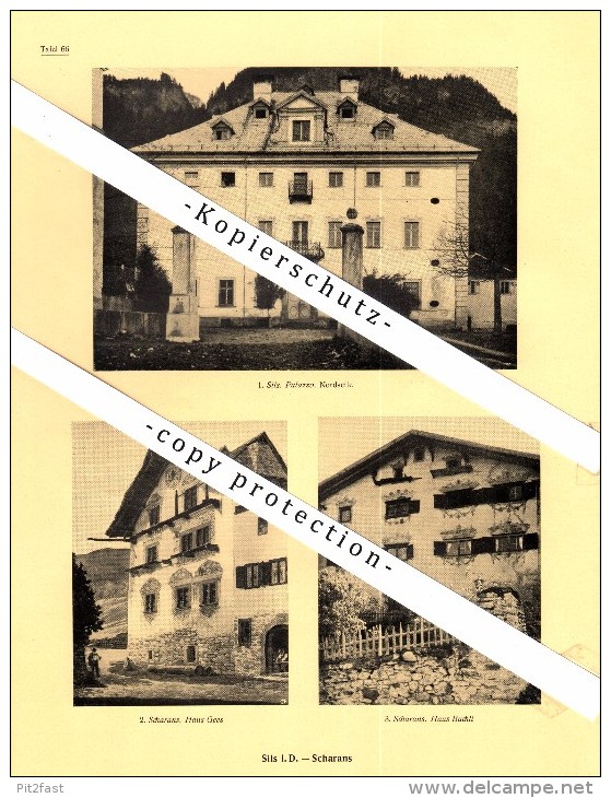 Photographien / Ansichten , 1925 , Sils Im Domleschg , Scharans , Fürstenau , Prospekt , Architektur , Fotos !!! - Domleschg