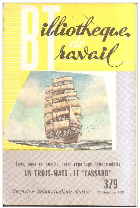 Bibliotheque De Travail-n°379-un Trois-mats"le Cassard"-marine - 6-12 Ans