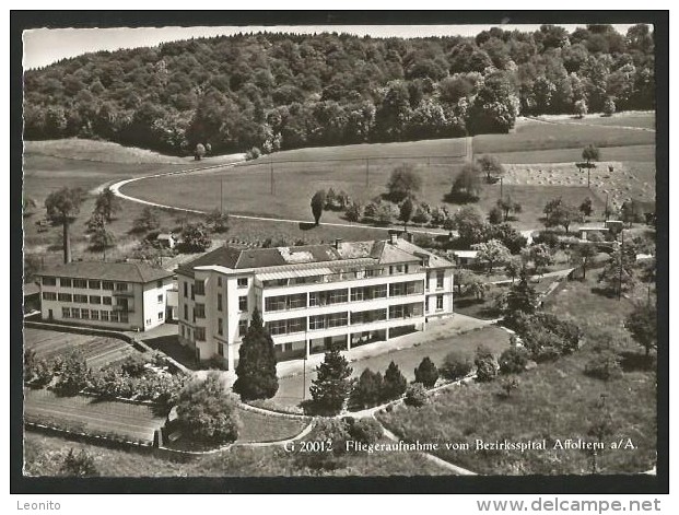 AFFOLTERN Am Albis ZH Spital Bezirksspital Briefmarke Simplon Bahn 1956 - Affoltern