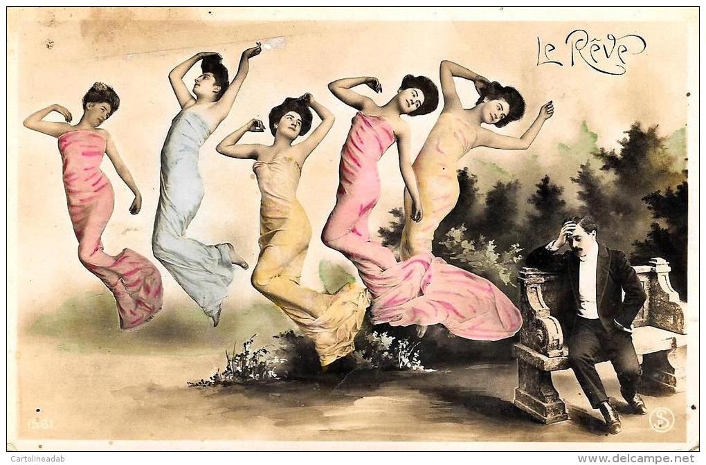 [DC4378] CARTOLINA - DONNE - LE REVE - Viaggiata - Old Postcard - Non Classificati