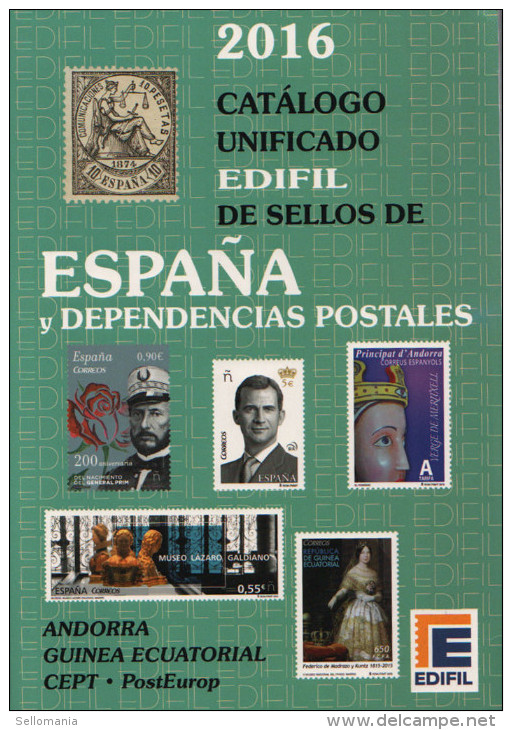 CATALOGO EDIFIL 2016 . SELLOS DE ESPAÑA Y EXCOLONIAS . PVP 19 EUROS . NUEVO A ESTRENAR . OFERTA HASTA FIN DE EXISTENCIAS - Spanien