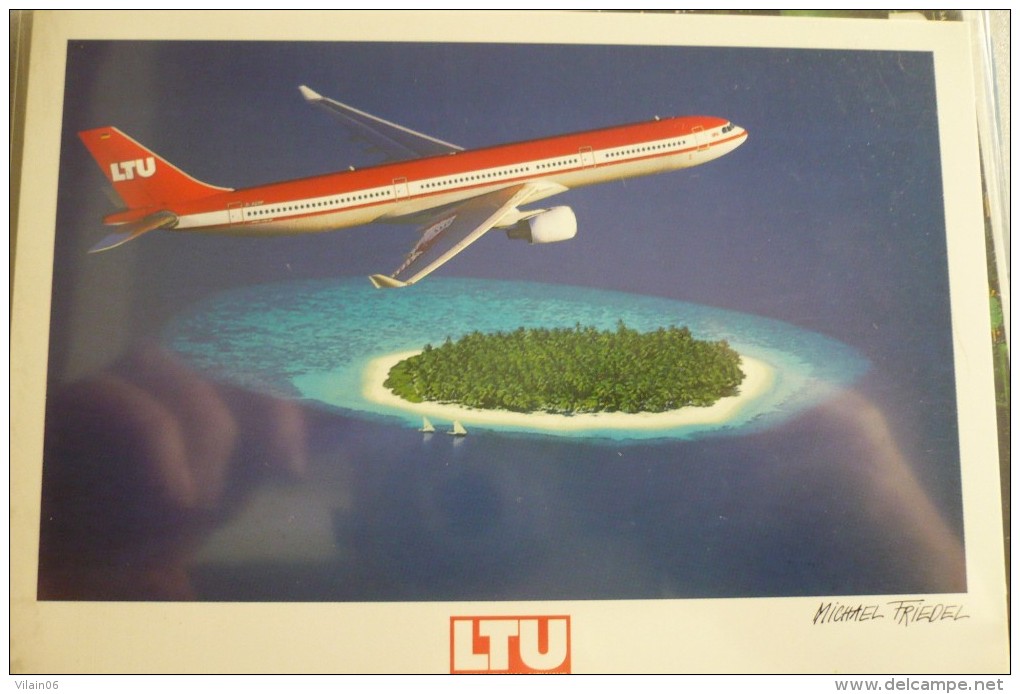 AIRLINES ISSUE / CARTE COMPAGNIE         LTU   A 330 - 1946-....: Moderne