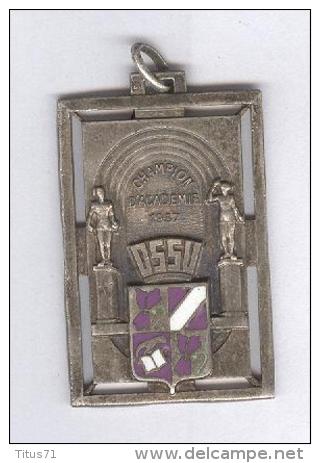 Médaille OSSU 1957 - Champion D'académie - Uniface - Non Classés