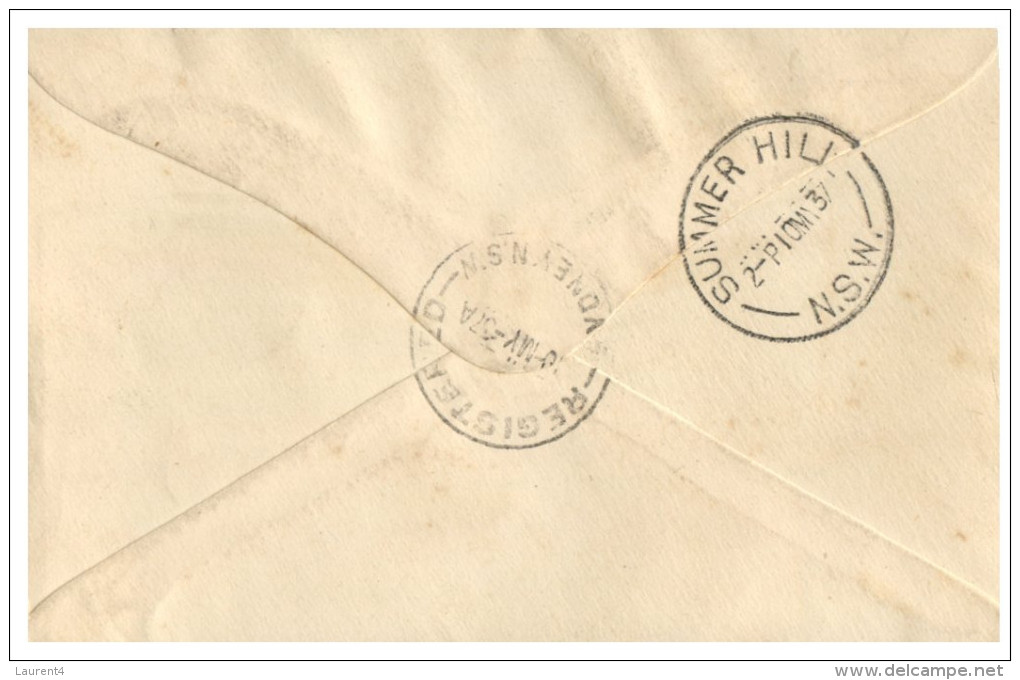 (993) Australia Cover - Australia Registered Cover - 1937 - Covers & Documents
