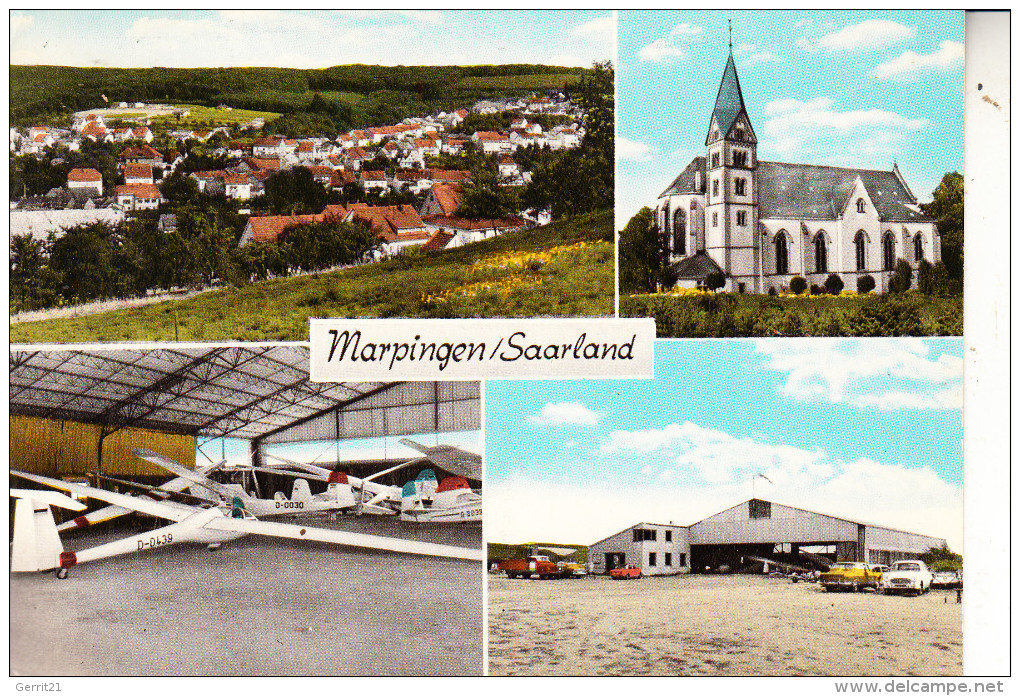 6694 MARPINGEN, Mehrbild, Segelflugplatz - Kreis Sankt Wendel