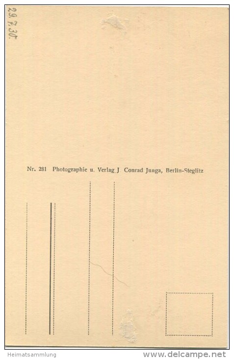 Berlin-Steglitz - Südende - Evangelische Kirche Ca. 1930 - Verlag J. Conrad Junga Berlin - Steglitz