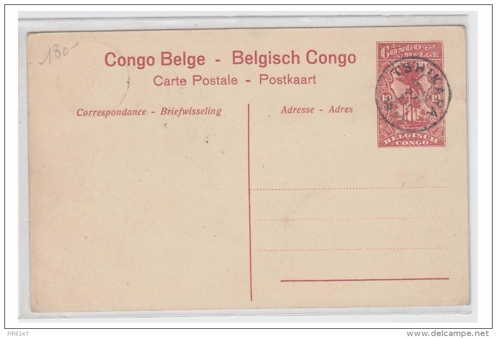 CONGO BELGE -- BUREAU DE TSHIKAPA -- CP NON CIRCULEE DE 1921 --- - Lettres & Documents