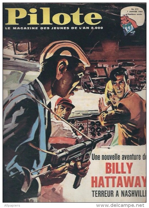 Pilote N°272 Pilotorama Tyr Première Métropole Des Phéniciens - Billy Hattaway - Le Démons Des Caraibes De 1965 - Pilote