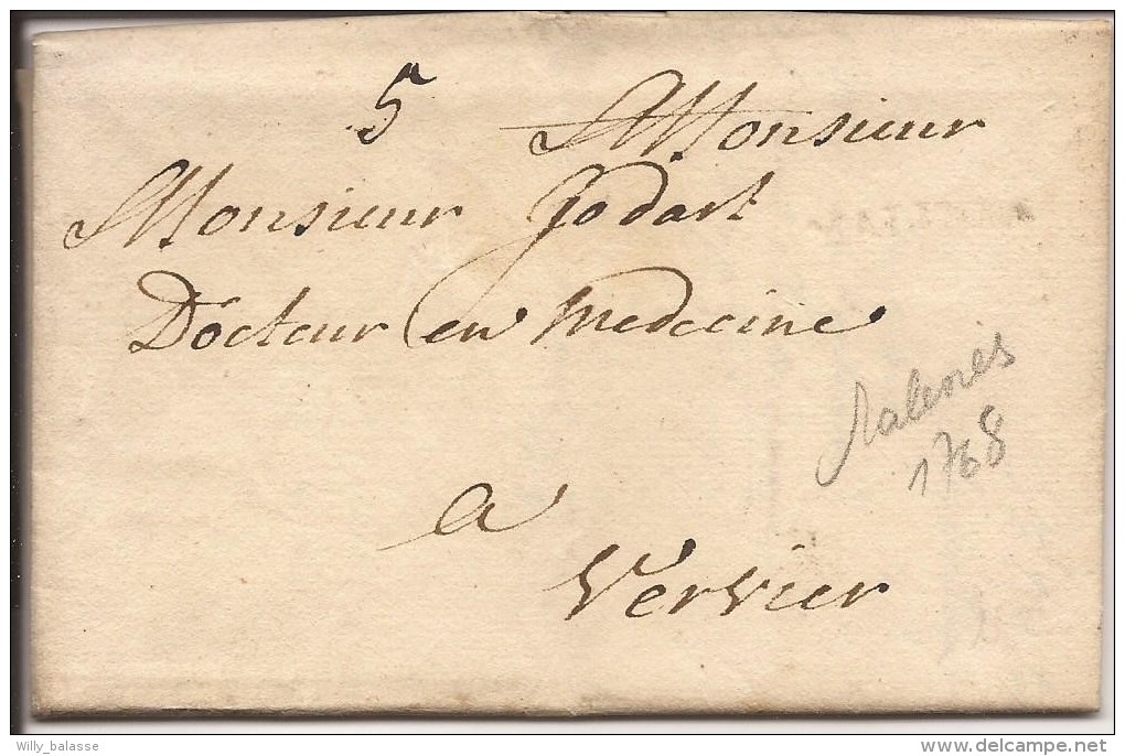 L. Creux MALINES + "5" Pour Verviers - 1714-1794 (Oostenrijkse Nederlanden)
