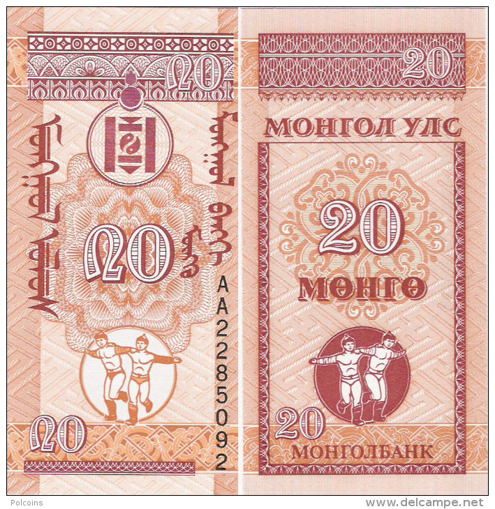 Mongolia 1993 - 20 Mongo - Pick 50 UNC - Mongolia