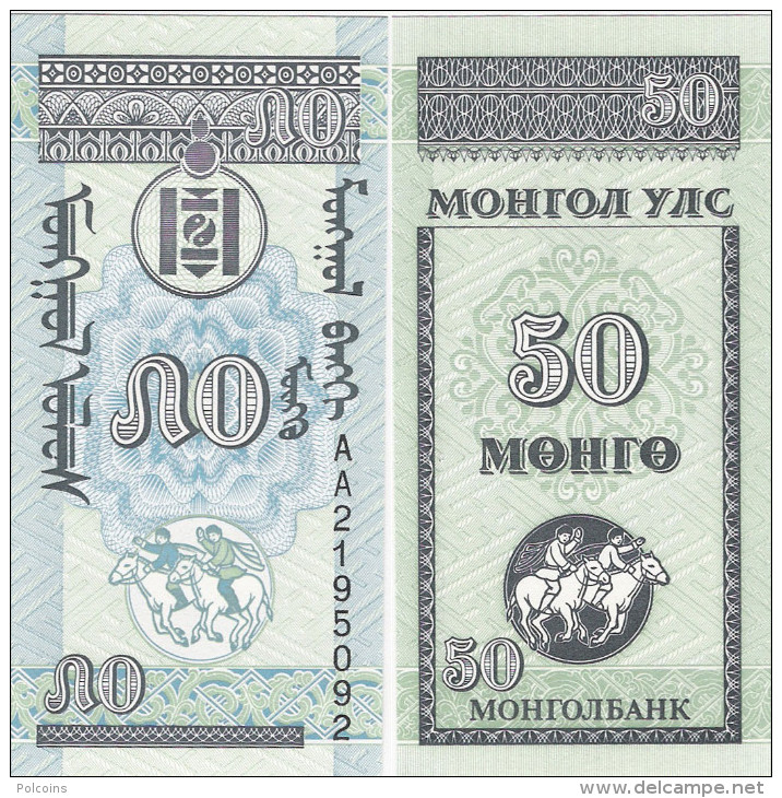 Mongolia 1993 - 50 Mongo - Pick 51 UNC - Mongolia