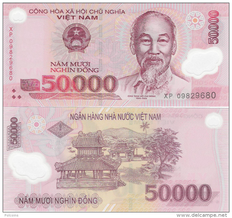 Vietnam ND (2009) - 50000 Dong - Polymer - Pick 121 UNC - Viêt-Nam