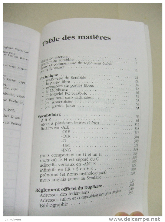 LE GUIDE MARABOUT DU SCRABBLE - Michel CHARLEMAGNE - Editions Marabout 1999 - Palour Games