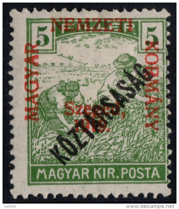 ~~~ Hungary 1919 - Szeged Overprint - Mi. 29 * MH OG ~~~ - Szeged