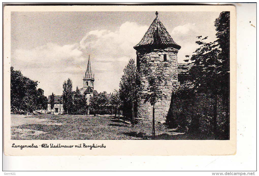 0-5820 BAD LANGENSALZA, Alte Stadtmauer & Bergkirche - Bad Langensalza