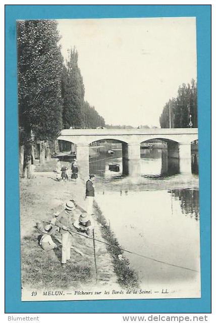 CPA 19 - Pêcheurs Sur Les Bords De La Seine MELUN 77 - Melun