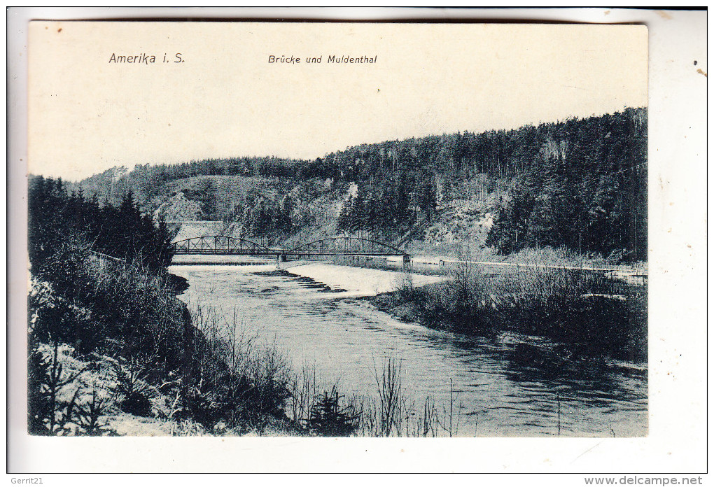 0-9294 PENIG - AMERIKA, Brücke & Muldenthal, 1907 - Penig