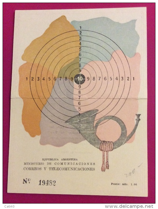 SPORT  TIRO A SEGNO - 1949 CAMPIONATO MONDIALE A BUENOS AIRES - CAMPEONATO MUNDIAL DE TIRO REPUBBLICA ARGENTINA - Tiro (armas)