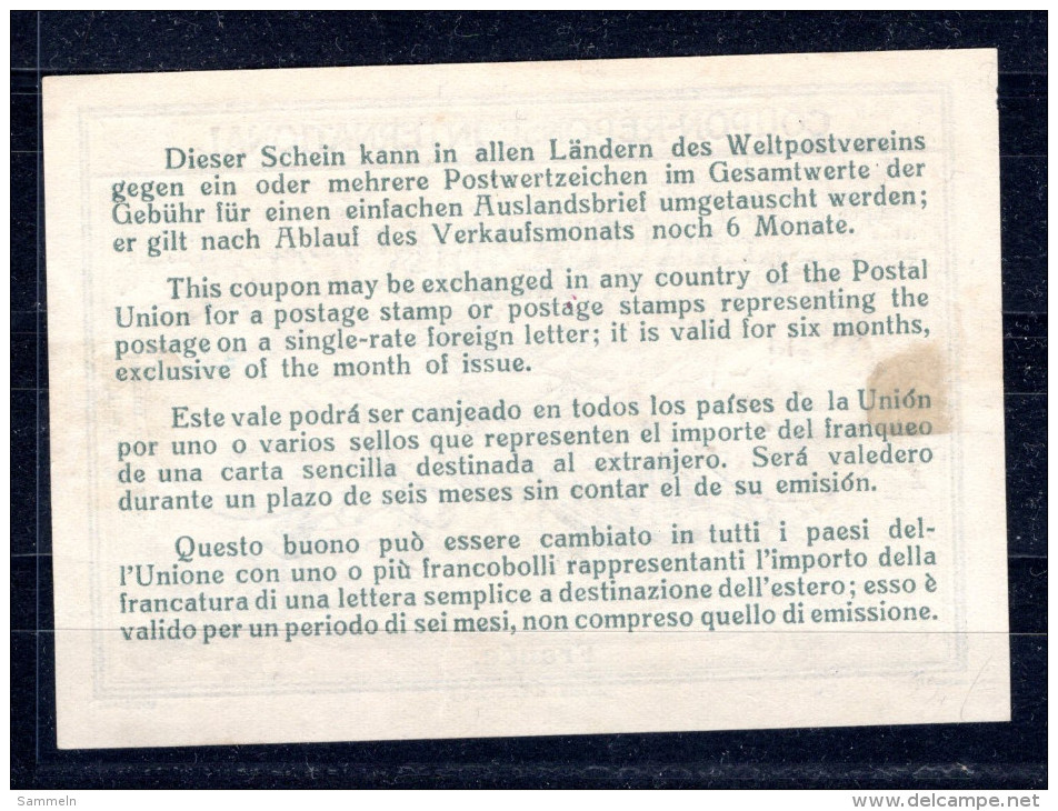 8050 IAS IRC CRI Coupon Reponse International France Frankreich T8 Mit Stempel 3 Auf 2 Francs Handschriftlich Geändert - Cupón-respuesta