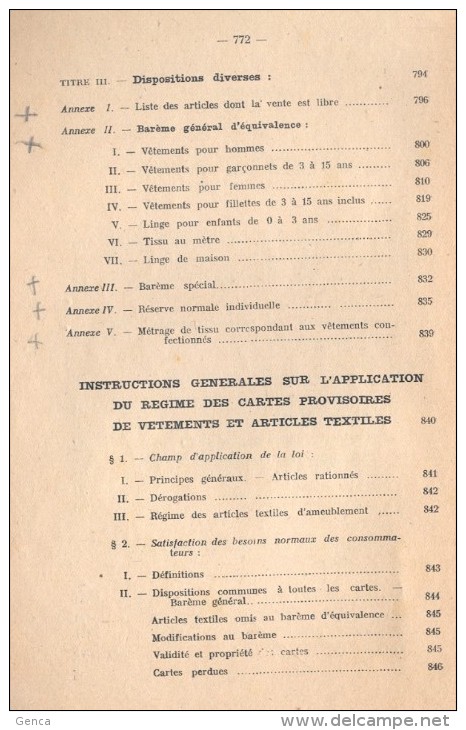 Recueil Des Actes Administratifs De L´AISNE Sous Occupation Allemande , En 1941 , Rationnement Des Vêtements - Documents Historiques