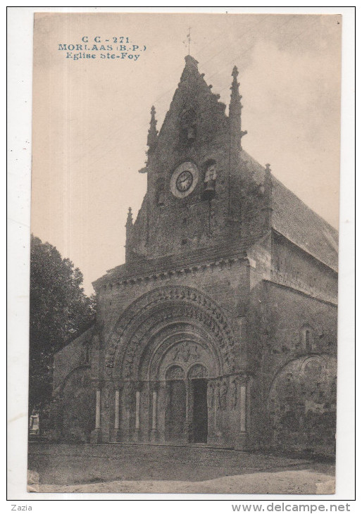 64.853/ Lot 3 Cartes Moorlaas Eglise Ste Foy + Petit Descriptif - Morlaas