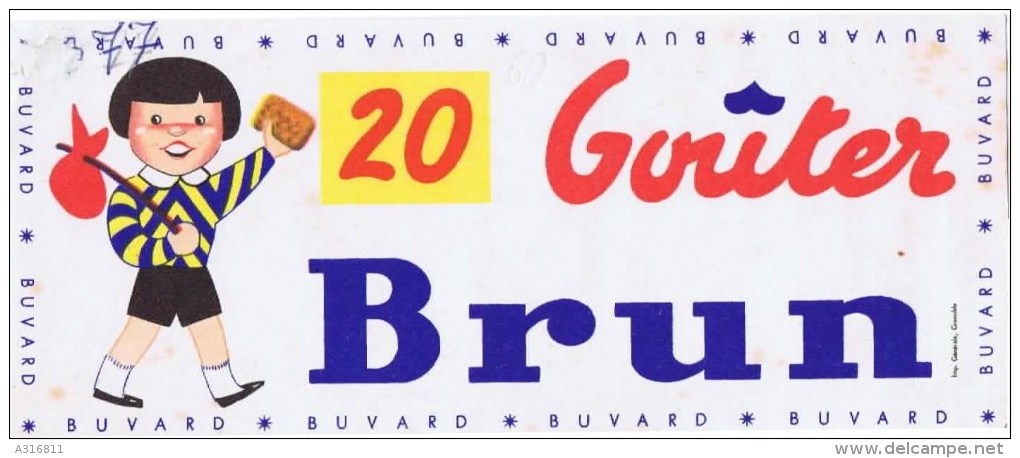 Buvard   20  GOUTER BRUN - B