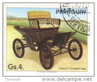 Paraguay  -  Voitures Anciennes  -  Stanley Steamer  - 1898 - Voitures