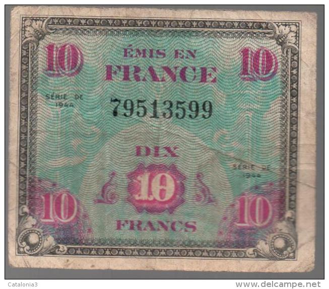 FRANCIA - FRANCE = 10 Franc 1944 P-115 - 1944 Drapeau/Francia