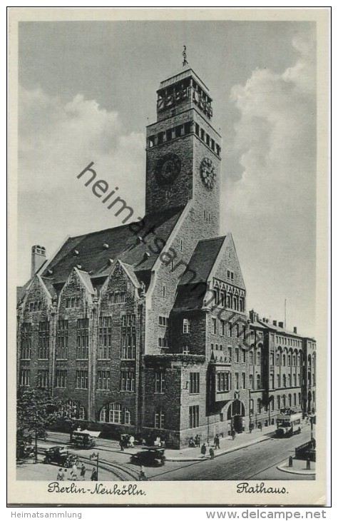 Berlin-Neukölln - Neukölln - Rathaus Ca. 1940 - Verlag J. Goldiner Berlin - Neukoelln