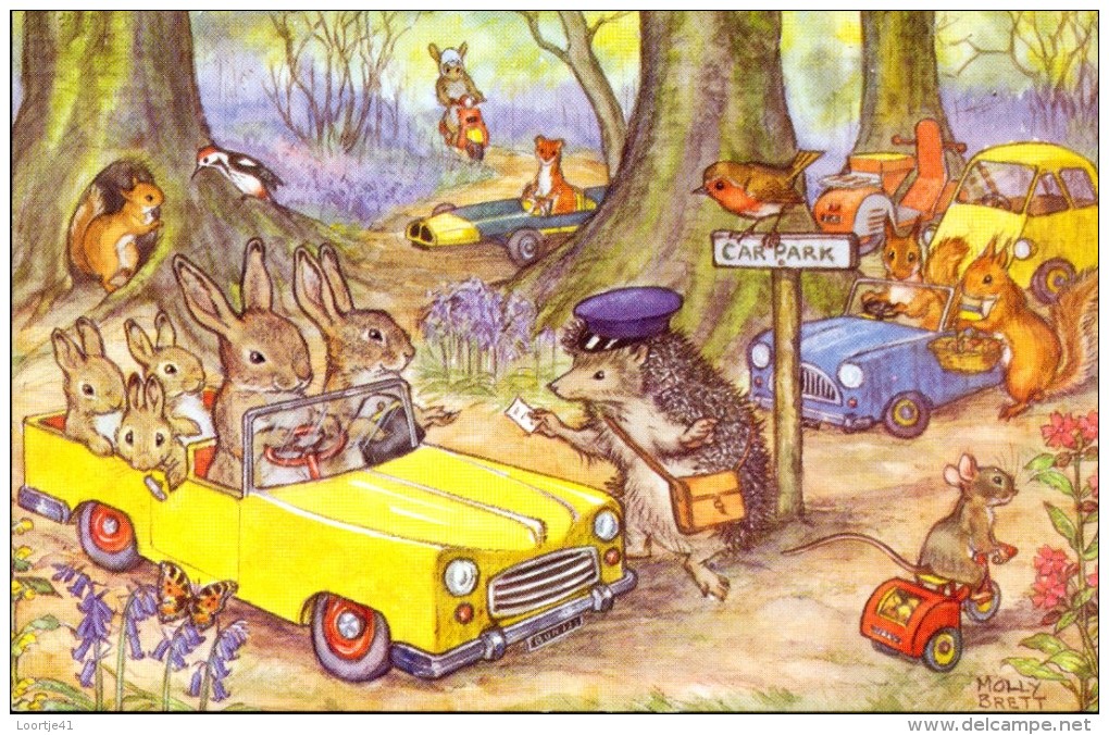 PK - Fantasie Fantaisie - Animals - Woodland Car Park - Illustr. Molly Brett - Dressed Animals