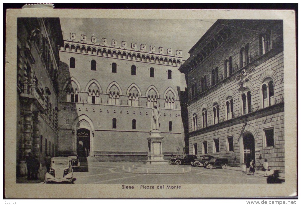 SIENA Piazza Del Monte - Viaggiata Nel 195246 -  Formato Piccolo - Ediz. G. B. - Siena