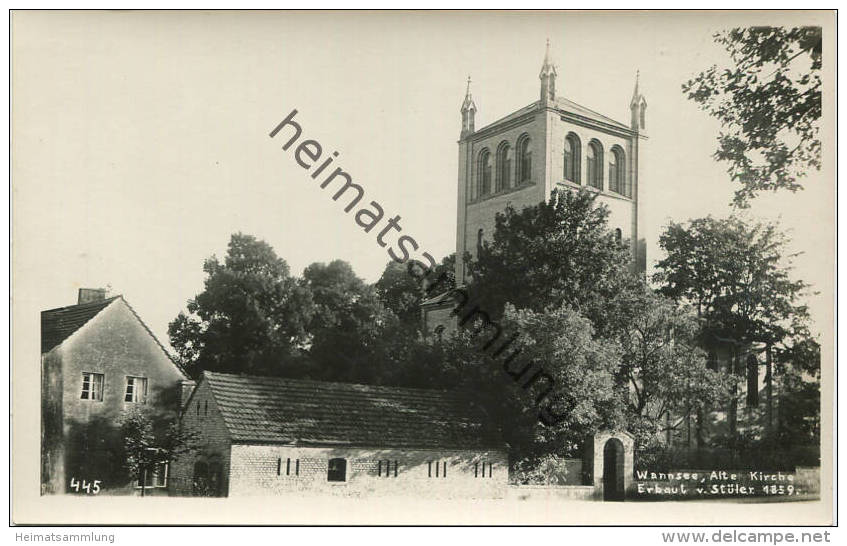 Berlin - Wannsee - Alte Kirche - Foto-AK 30er Jahre - Wannsee