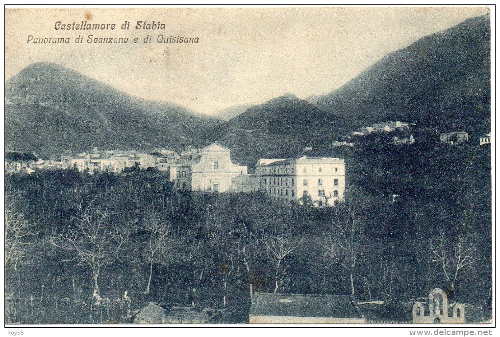 Campania-castellammare Di Stabia Veduta Panorama Scanzano Quisisana Primi 900 - Castellammare Di Stabia