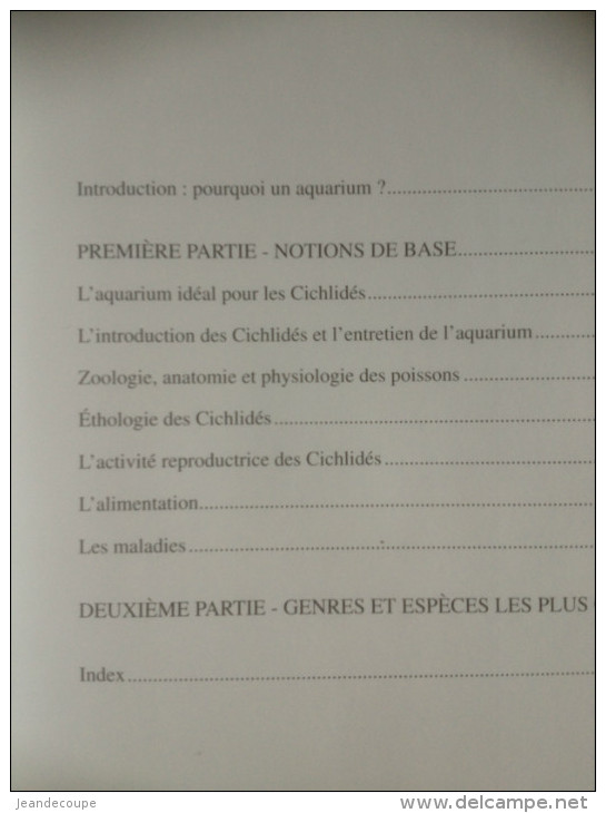 - Livre- Aquarium - Poissons - Cichlidés - éd De Vecchi - 1998 - - Autres & Non Classés