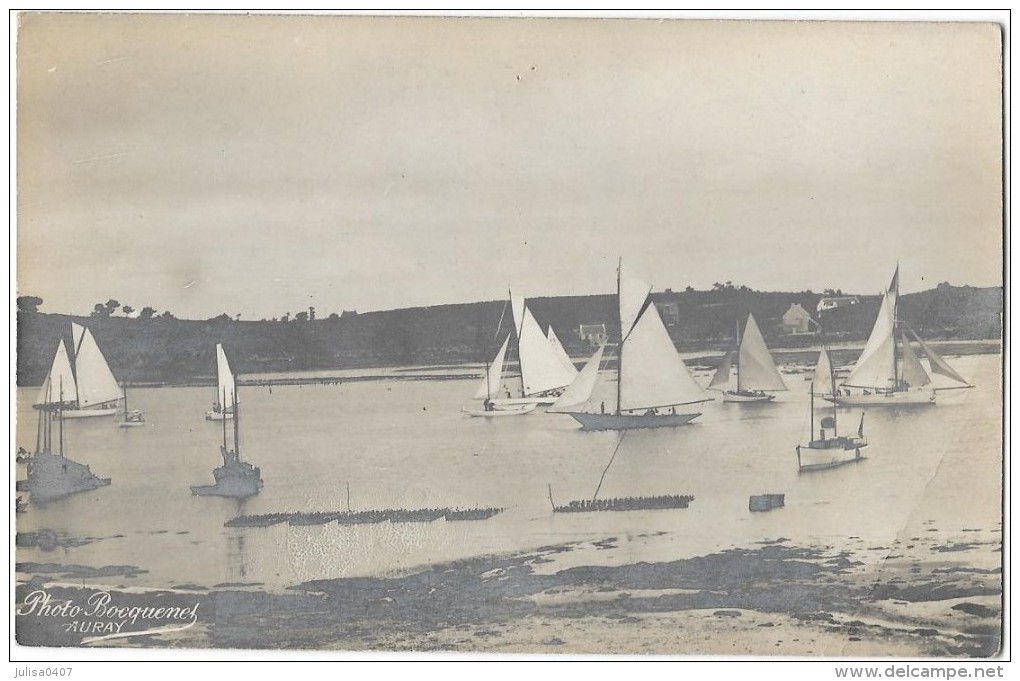 AURAY Ou Environs (56) Photographie Format Cpa Voiliers Bateaux - Auray