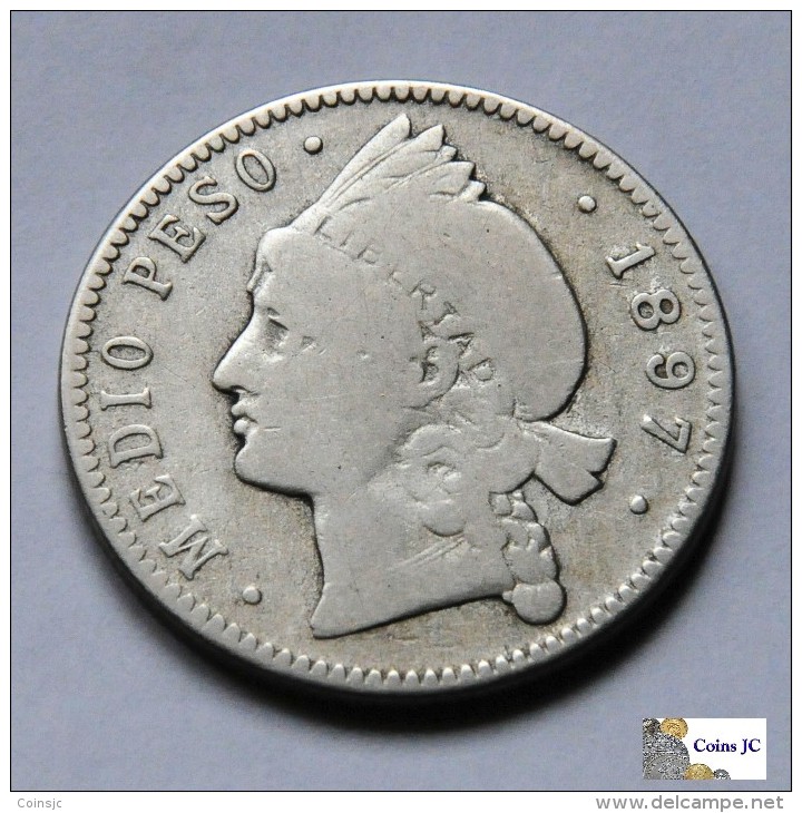 Dominican Republic - 1/2 Peso - 1897 - Dominicaine