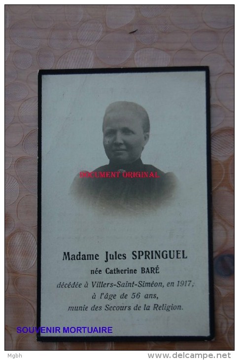 Catherine Baré Jules Springuel Villers-saint-siméon 1917 - Juprelle